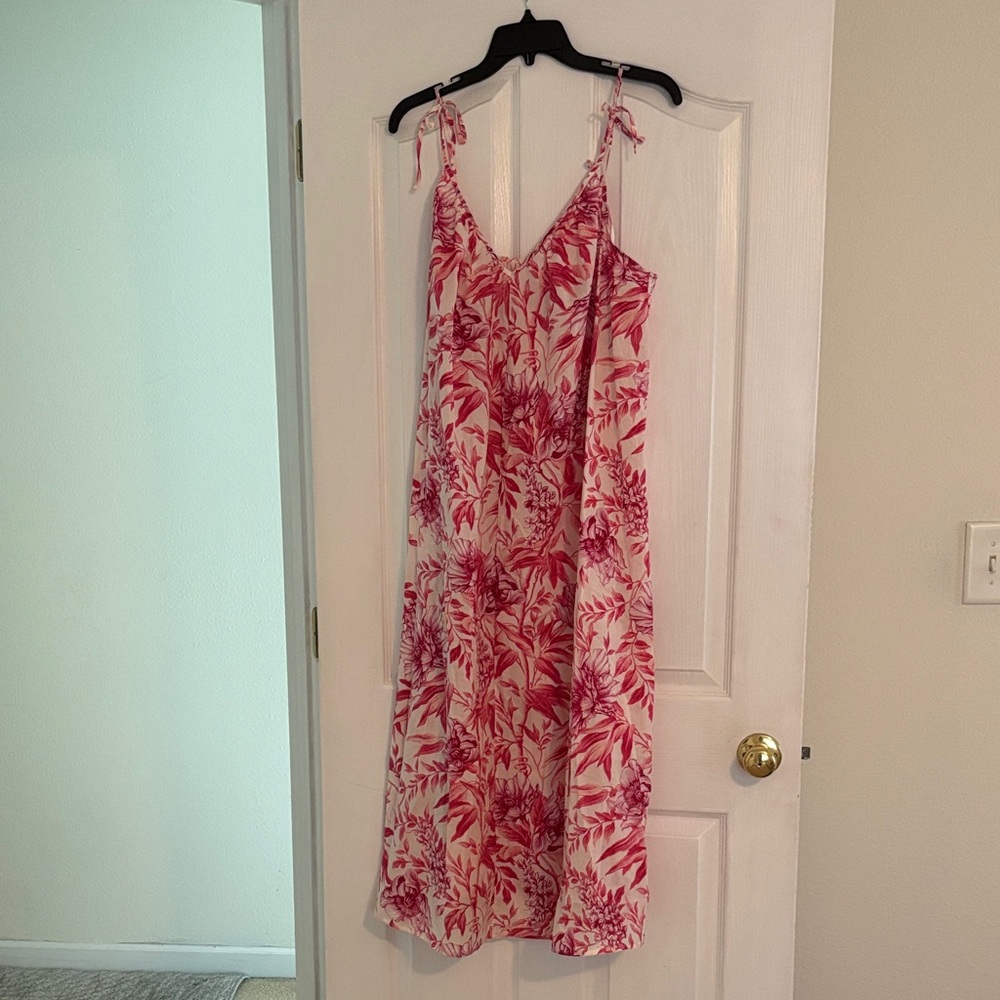 H&M Floral Pink and White Women's Dress